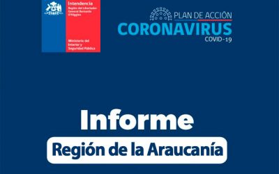 Actualización de casos Covid-19 en la araucanía
