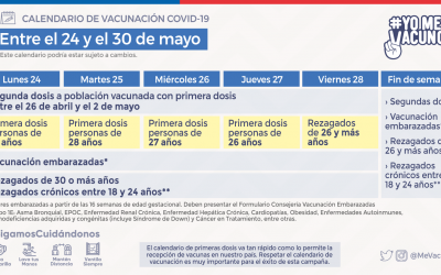 Calendario de vacunación masiva contra COVID-19