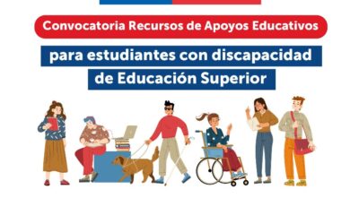 ABIERTAS LAS POSTULACIONES A RECURSOS DE APOYOS PARA ESTUDIANTES CON DISCAPACIDAD DE EDUCACIÓN SUPERIOR