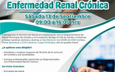 Atención: Operativo de Prevención de Enfermedad Renal Crónica